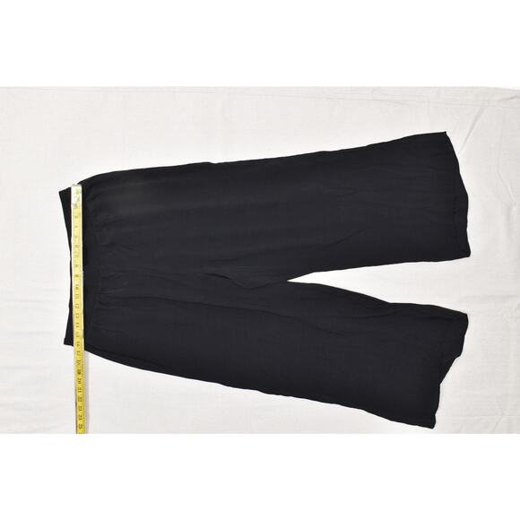 Torrid Black Lightweight Gauze Wide Leg Plus Size 0 Pants Rayon Stretch - Picture 2 of 8